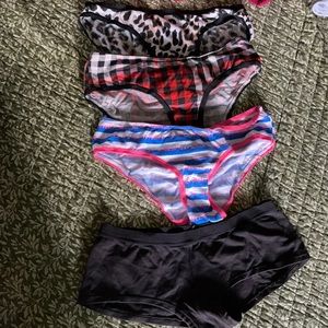 3 p.Victoria Secret with 1 p. hot leathers brand.